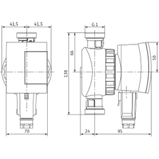 Mokroběžné čerpadlo s vysokou účinností Wilo Star-Z NOVA A, G1-PN10, 1x230V, 5W