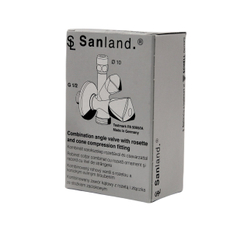 Rohový ventil Schell Sanland s filtrem pračkový, kombinovaný 1/2˝ x 3/8˝ x 3/4˝
