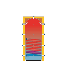 Akumulační nádoba otopné vody - s jedním integrovaným výměníkem - 710l IVAR.PUFFER PSR 800