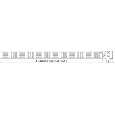 Designová mřížka Plano Bern-850B nerez