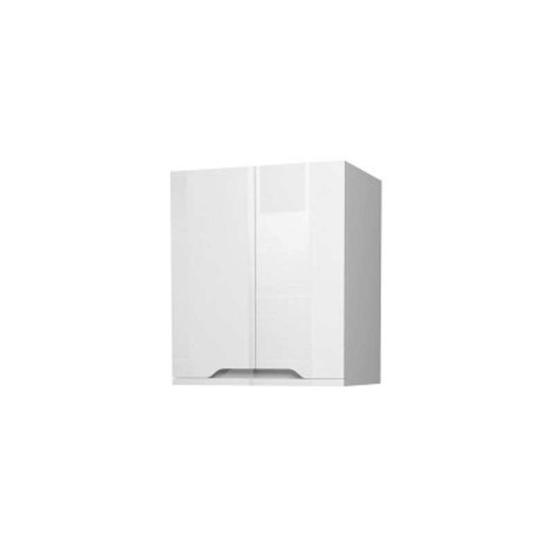 Nízká, závěsná skříňka Plano Davos bílá A0016 50 x 23 x 58 cm