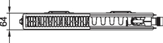 Radiátor Kermi Profil Kompakt Rekonstrukce FKOD 12 954 x 400 mm, 725 W, bílý