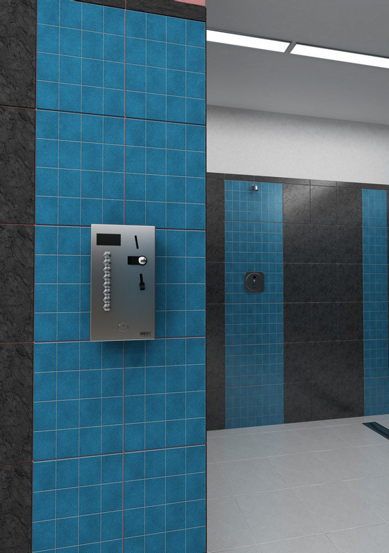 Vestavěný automat pro čtyři až dvanáct sprch, 24 V DC, volba sprchy automatem, interaktivní ovládání SLZA 02NZ, antivandal