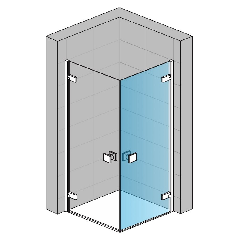 Sprchové dveře Plano Geneve New GE 1 75 Pravé čiré sklo