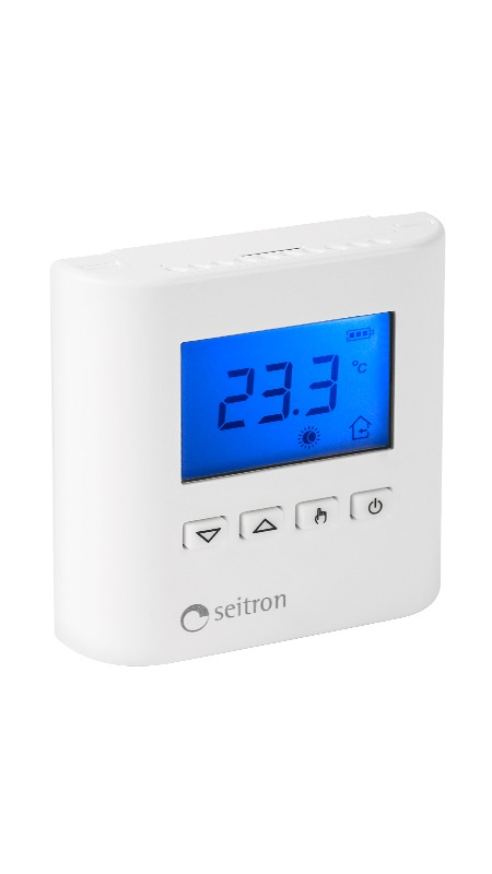 Digitální prostorový termostat - +5 °C až +40 °C, 2x1,5V AAA, 2Ax1 *AN* IVAR.TAD B