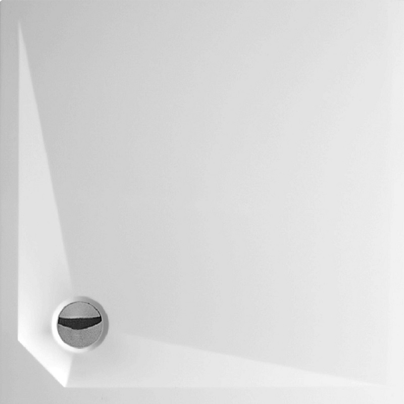 Vanička z litého mramoru Plano Davos MQ Pure čtverec 90 x 90 cm