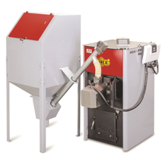 Teplovodní kotel s automatickým přikládáním Rojek KTP 30 Pelett 
