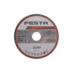 Kotouč řezný FESTA 22260 INDUSTRY na kov 115x1x22,2mm