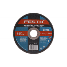 Kotouč řezný FESTA 22252 na kov 125x1,6x22,2mm