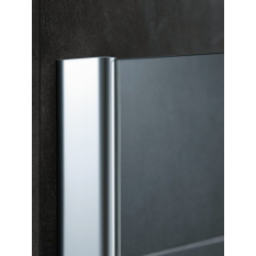 Zkrácená boční stěna vedle vany Kermi Pasa XP PXTVD stříbrná vysoký lesk/čiré ESG sklo 90 x 175 cm