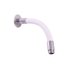 Držák flexibilní boční pro hlavovou sprchu MD0741B, barva bílá/chrom, rozměr 23 cm